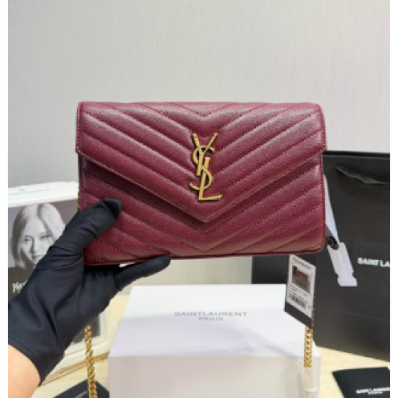 YSL black chain bag/envelope bag